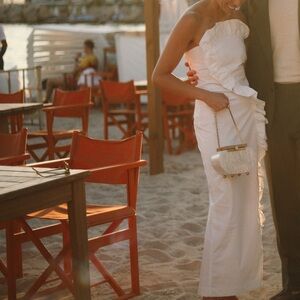 Shona Joy Campbell Ruffle Midi Dress